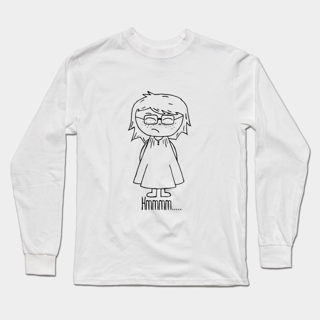 Sad Harper Long Sleeve T-Shirt by Blikk